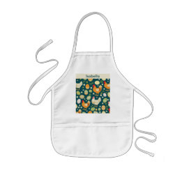 Delantal Infantil Cocina de granja personalizada gallina rústica