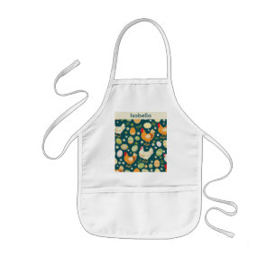 Delantal Infantil Cocina de granja personalizada gallina rústica