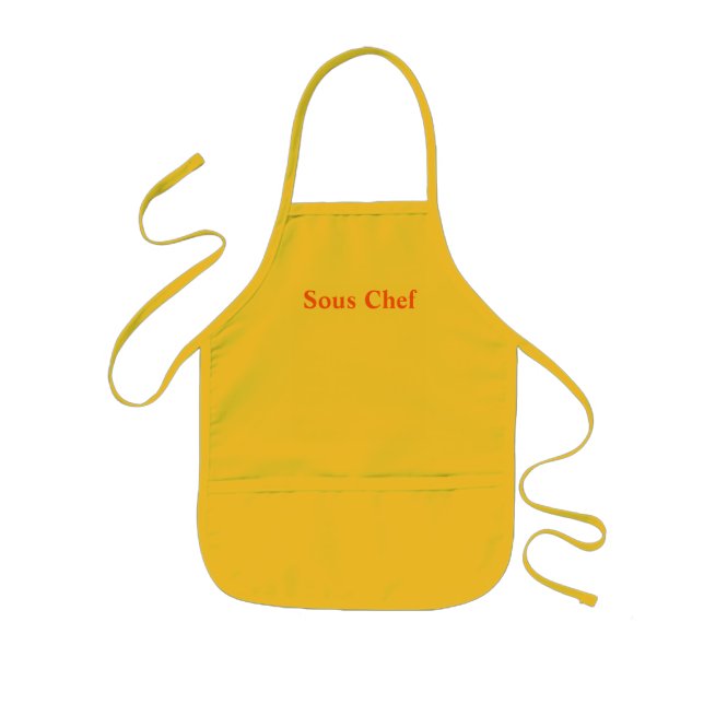Delantal Infantil Cocinero de Sous (Frente)