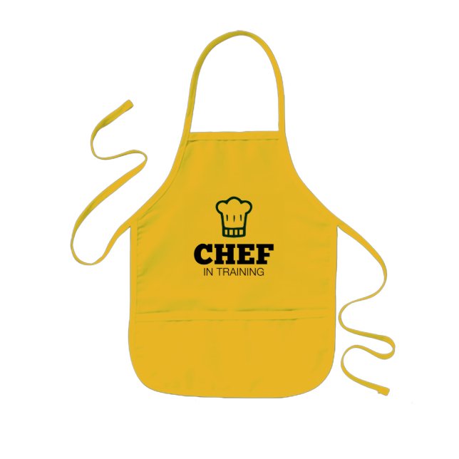 Delantal Infantil Cocinero en el entrenamiento (Frente)