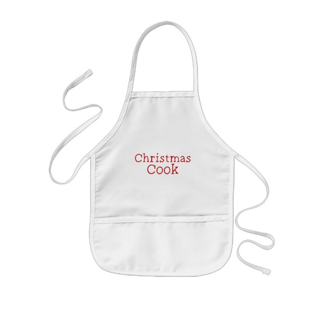 Delantal Infantil Cocinero navidad - Navidades Apron (Frente)
