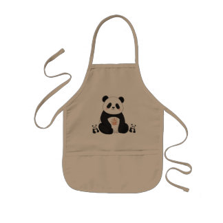 Delantal Infantil Cocinero Panda Lindo Cocina Amante de los Animales