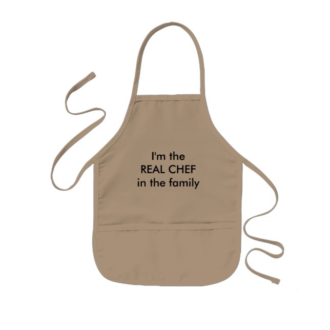 Delantal Infantil Cocinero real (Frente)