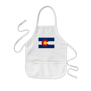 Delantal Infantil Colorado: La bandera del estado centenario de EE. 