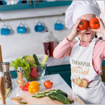 Delantal Infantil Colorido Agradecido Y Bendecido Con El Regalo De C<br><div class="desc">Mejor Regalo Para Tus Amigos Y Familia,  Texto Personalizado De Acción De Gracias Con Colores De Otoño Agradecidos Y Bendecidos. Feliz Día de Acción de Gracias. Ideas para decorar tu casa en Acción de Gracias</div>