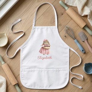 Delantal Infantil Conejito de panadería personalizado lindo