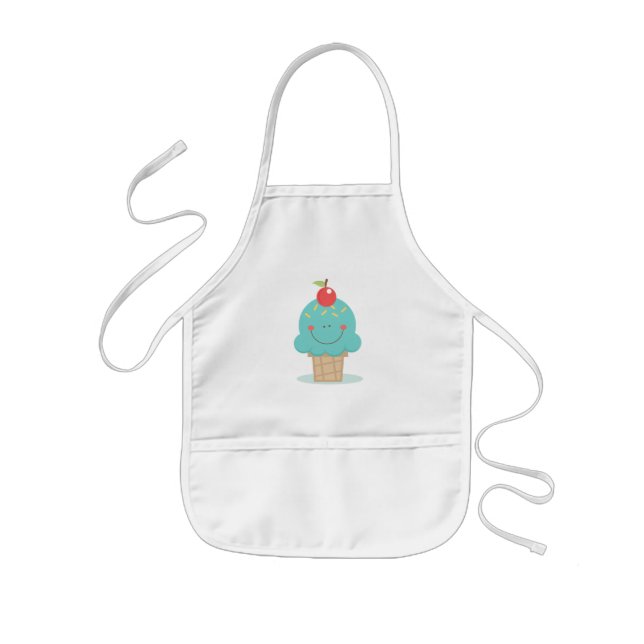 Delantal Infantil Cono de crema de hielo para niños de Apron/Cuta (Frente)