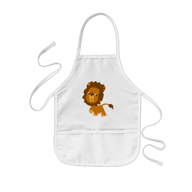 Delantal Infantil Contenido Personalizado corto de león niños Apron (Frente)