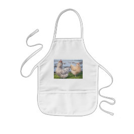 Delantal Infantil Cooking Apron Two Chickens Farmhouse 