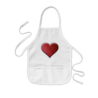 Delantal infantil corazón de amor