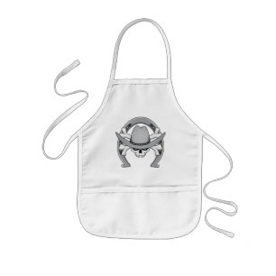 Delantal Infantil Cowboy Skull Horseshoe
