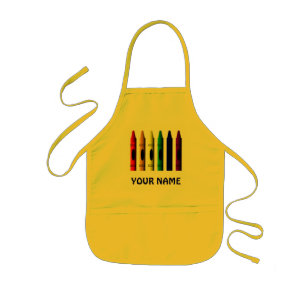 Delantal Infantil Crayones Nombre niño Cuzco Apron Crayón Amarillo