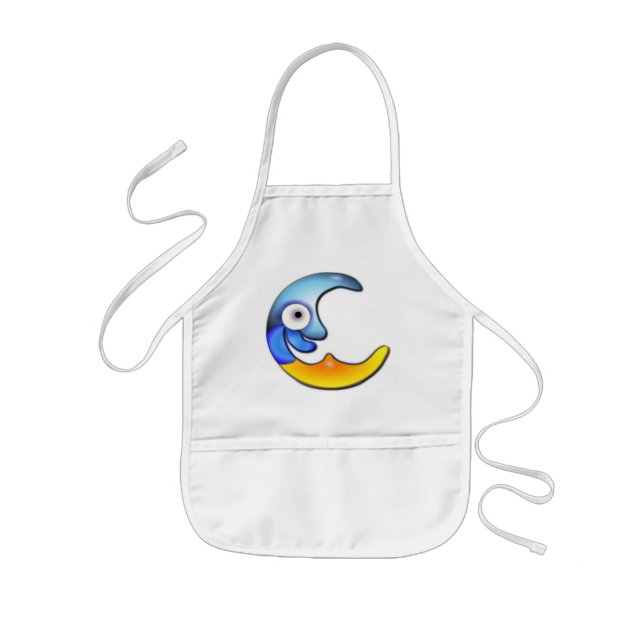 Delantal Infantil Crazy Moon Personalizado Apron (Frente)