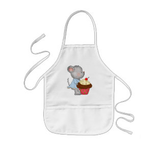 Delantal Infantil Cubierta Manzana de ratón