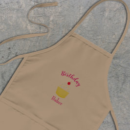 Delantal Infantil Cupcake Baking Birthday