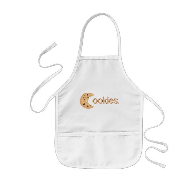 Delantal Infantil Curiosa y graciosa cocina de chocolate "Cookies" T (Frente)