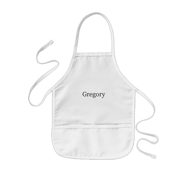 Delantal Infantil Custom Name Apron Kids Adults Crafts School (Frente)