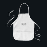 Delantal Infantil Custom Name Kids Apron<br><div class="desc">Custom Name Kids Apron</div>