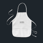 Delantal Infantil Custom Name Kids Apron<br><div class="desc">Custom Name Kids Apron</div>