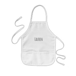 Delantal Infantil Custom Name Kids Apron