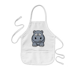 Delantal Infantil Cute Funny Hippo