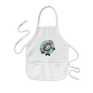 DELANTAL INFANTIL CUTE NAVIDADES CANDY CHICOS VACACIONES APRON BLANC