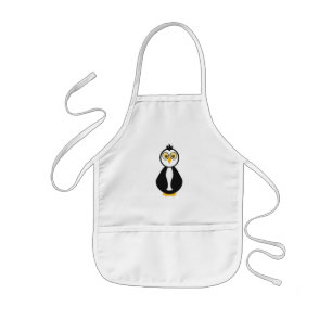 Delantal Infantil Cute Nerdy Penguin