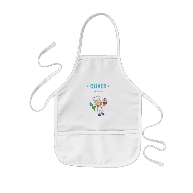 Delantal Infantil Cute pequeño chef Baker Boy Apron (Frente)
