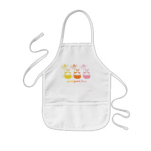 Delantal Infantil daisy bunny apron pastel
