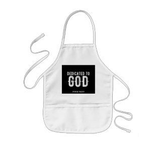 DELANTAL INFANTIL DEDICADO AL TEXTO BLANCO DEL PERSONALIZABLE GUAY D