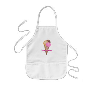 Delantal Infantil ¡DELANTAL PERSONALIZADO con el CONO de HELADO