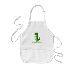 Delantal Infantil Dinosaurio personalizado