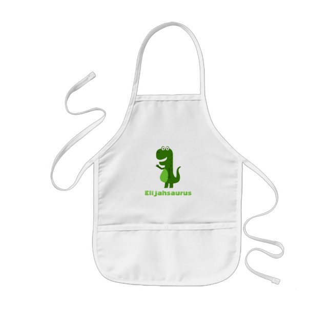 Delantal Infantil Dinosaurio personalizado (Frente)