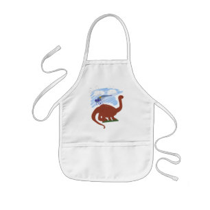 Delantal Infantil Dinosaurio Whimsical Personalizado Art