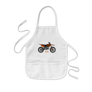 Delantal Infantil Dirt bike off-road motorcycle / motocross cartoon