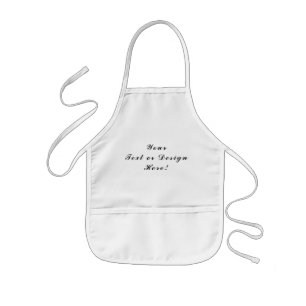 Delantal Infantil Diseñar tu propio Apron Blanco - Tamaño de los niñ