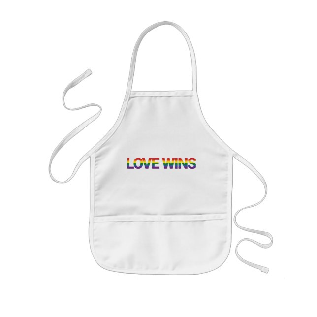 Delantal Infantil Diseño moderno, sencillo, colorido y vibrante Love (Frente)