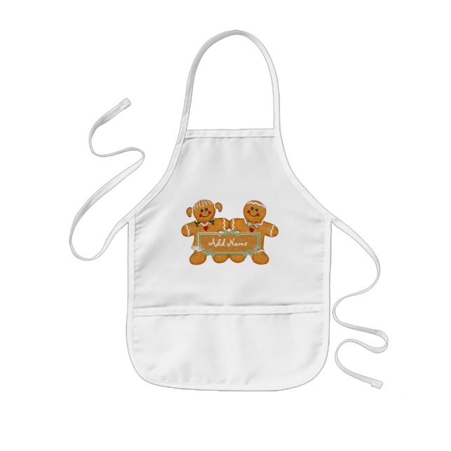 Delantal Infantil Diversión al Gingerbread - Personalizar (Frente)