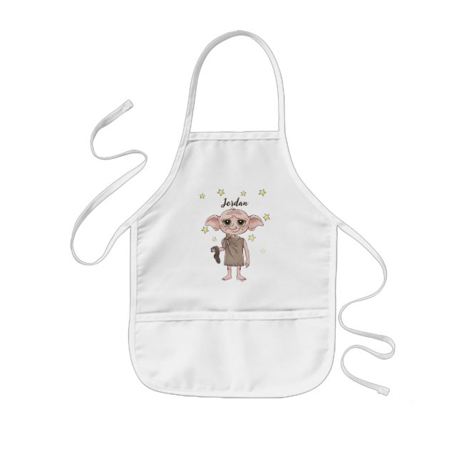 Delantal Infantil Dobby Watercolor Character Art (Frente)