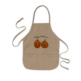 Delantal Infantil Dos Calabazas Feliz Halloween