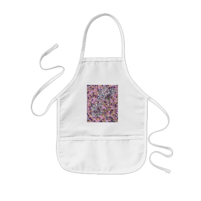 Delantal Infantil Dos flores (Frente)