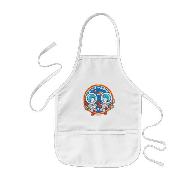 Delantal Infantil Dr. Seuss | Cadet One Cadet Two Space Explorer (Frente)