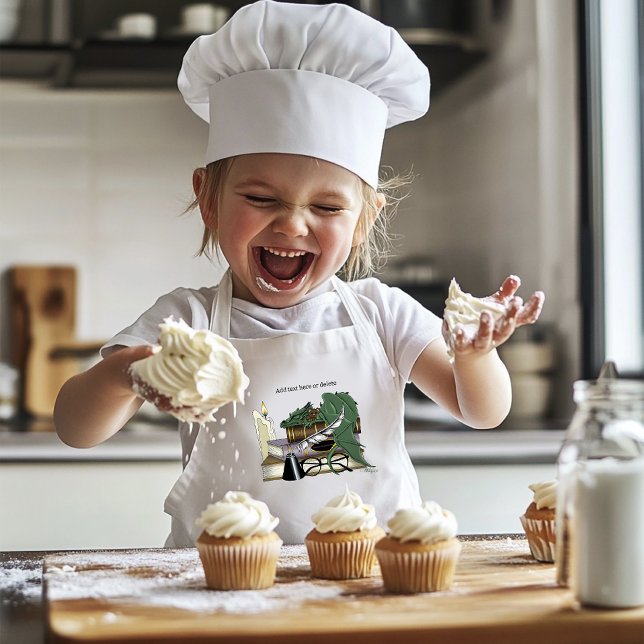 Delantal Infantil Dragon Green Sleeping Bots (Subido por el creador)