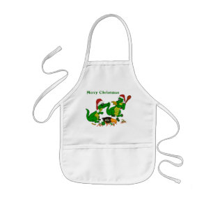 Delantal Infantil Dragones navidades - hoy quiero cocinar
