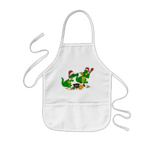 Delantal Infantil Dragones navidades - hoy quiero cocinar