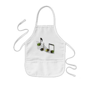 Delantal Infantil Dubstep Notes Apron