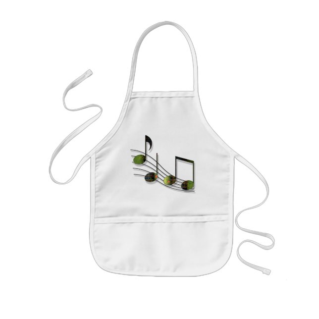 Delantal Infantil Dubstep Notes Apron (Frente)