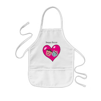 Delantal Infantil Dulce Apron I Heart CupCakes Apron