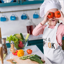 Delantal Infantil Dulce colorido Y Espeluznante | Feliz Halloween