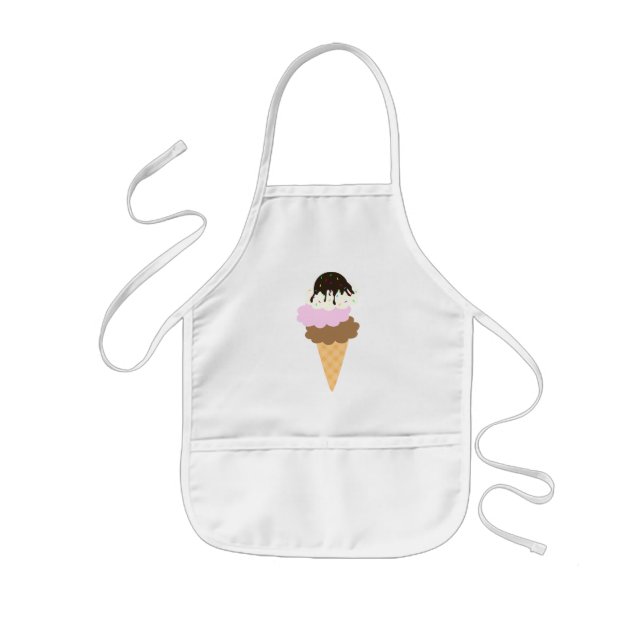 Delantal Infantil Dulce helado (Frente)